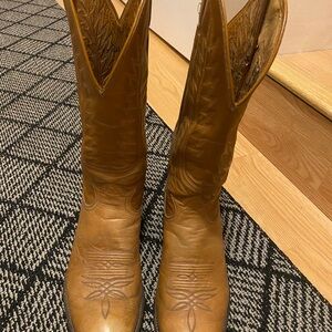 Tony Lama Tan Cowboy Western Boots 9.5E